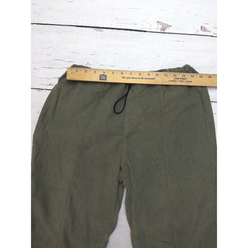 Girl-ish Los Angeles Olive Green Corduroy Mid Rise Utility Jogger Pants Size M - Picture 5 of 9